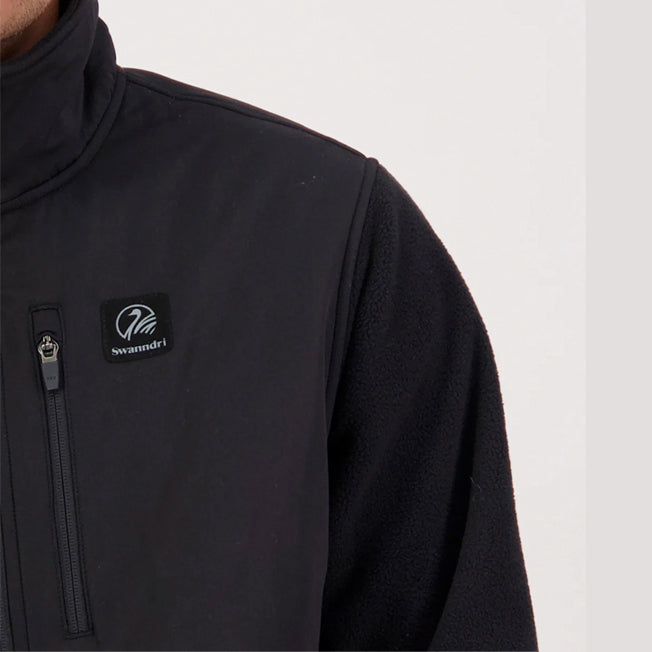 Swanndri Mens High Rock Hybrid Fleece Pullover