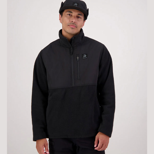 Swanndri Mens High Rock Hybrid Fleece Pullover