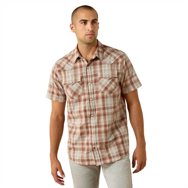 Ariat Mens Retro Hilliard Fitted Snap SS Shirt