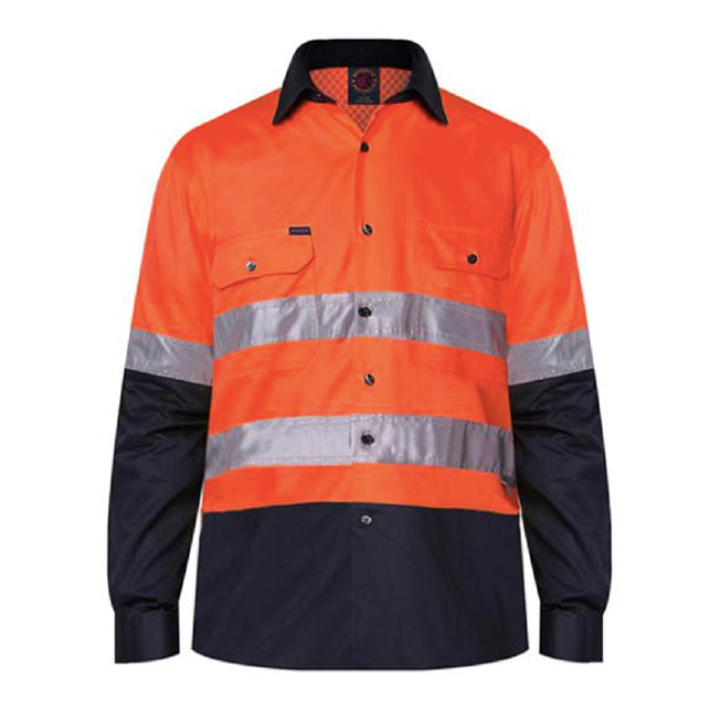 Rite Mate Men Reflective Long Sleeve Vented Work Shirt