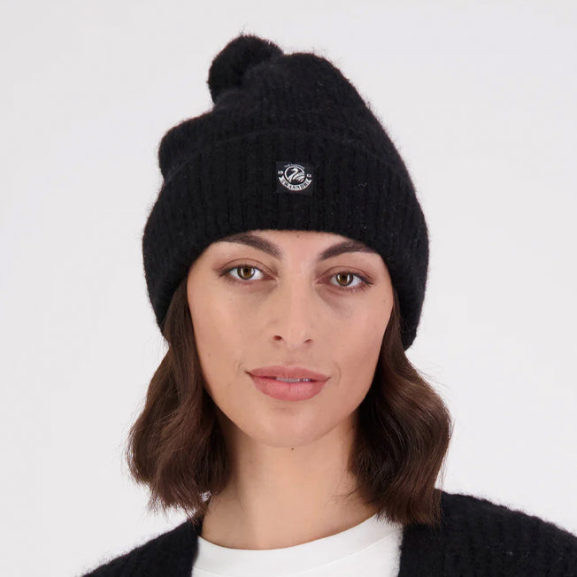 Swanndri Hutton Turn Up Bobble Beanie