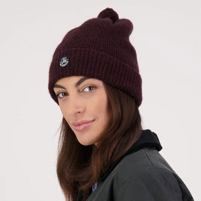 Swanndri Hutton Turn Up Bobble Beanie