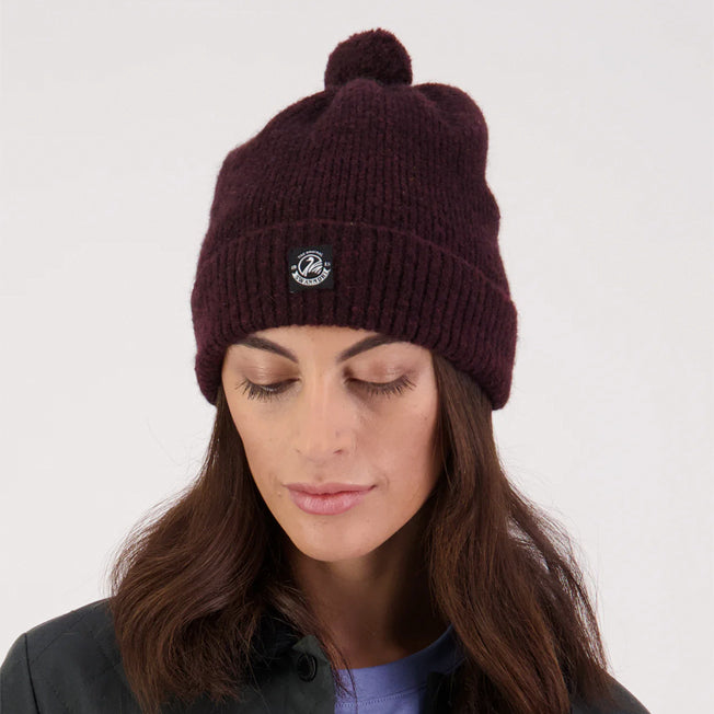 Swanndri Hutton Turn Up Bobble Beanie