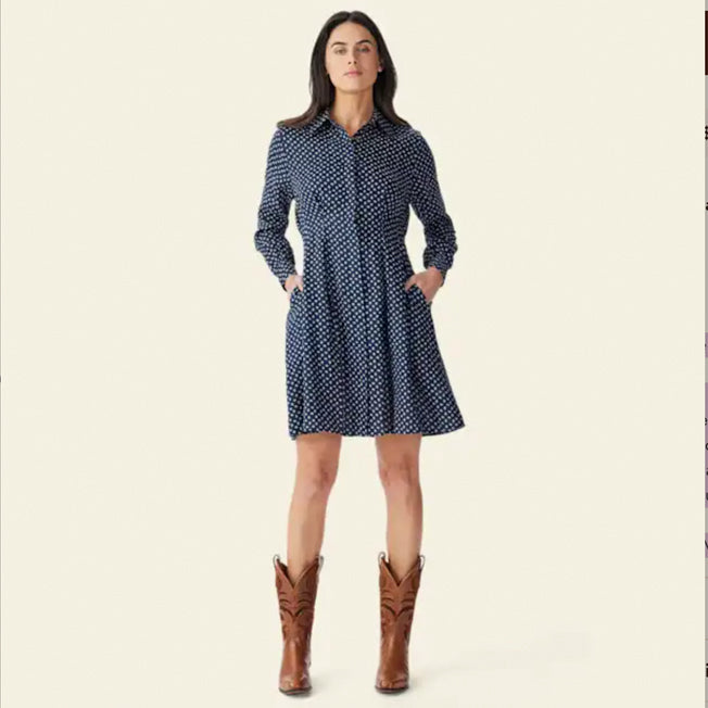 R.M. Williams Imprint Linen Dress