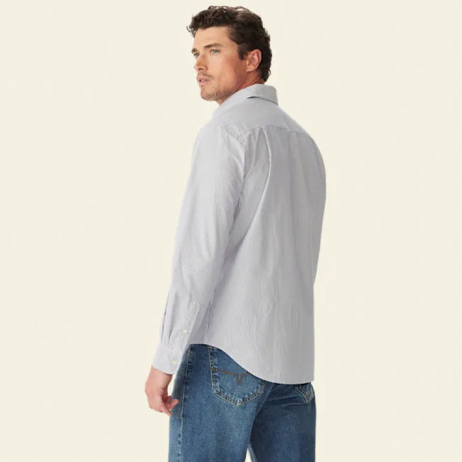 R.M. Williams Mens Ingham Poplin Stripe Shirt