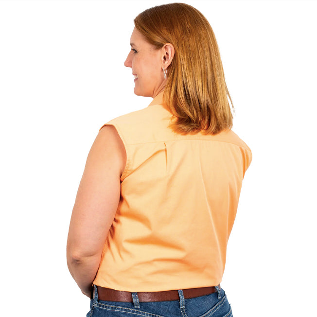 Just Country Kerry 1/2 Button Sleeveless Work Shirt