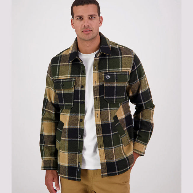 Swanndri Mens Kiaraki Wool Shacket