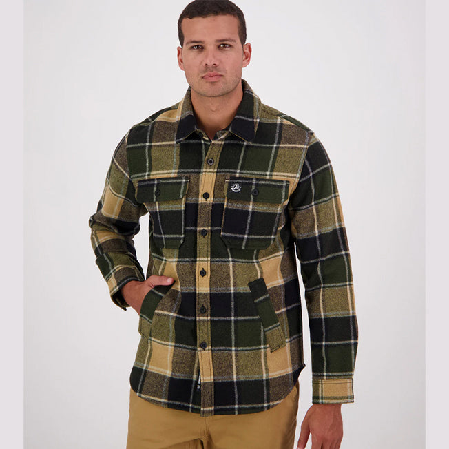 Swanndri Mens Kiaraki Wool Shacket