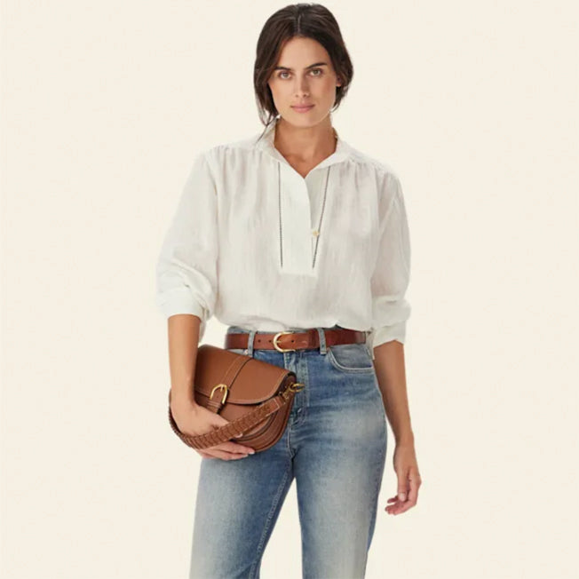 R.M. Williams Lawrie Linen Stripe Shirt