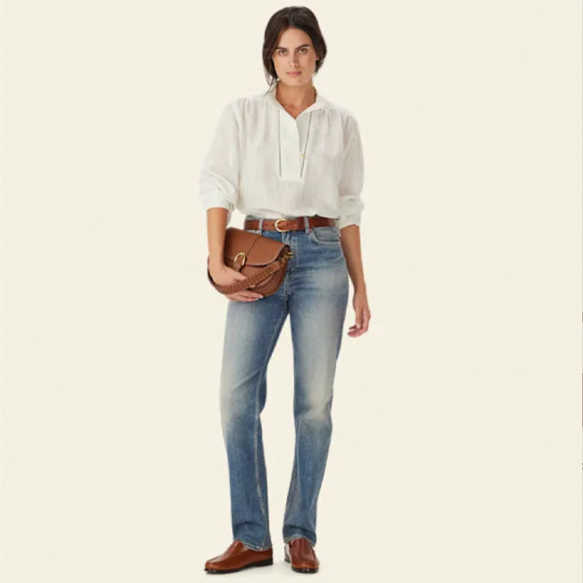 R.M. Williams Lawrie Linen Stripe Shirt