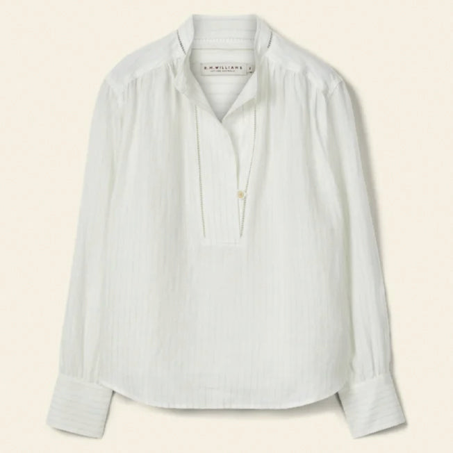 R.M. Williams Lawrie Linen Stripe Shirt