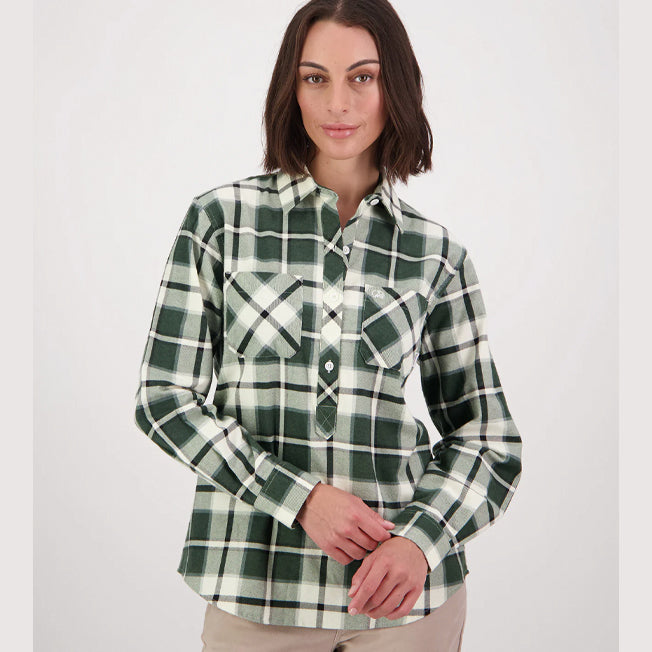 Swanndri Womens Closed Front Egmont Shirt Twin Pack