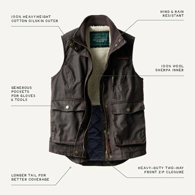RB Sellars Ladies Khancoban Oilskin Vest