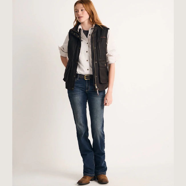 RB Sellars Ladies Khancoban Oilskin Vest