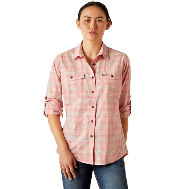Ariat Ladies Rebar Made Tough Durastretch LS Work Shirt