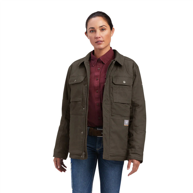 Ariat Womens Duracanvas Sherpa Lined Canvas Coat
