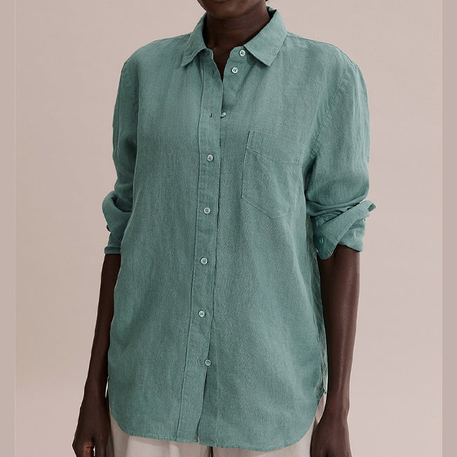 Country Road Ladies Linen LS Shirt