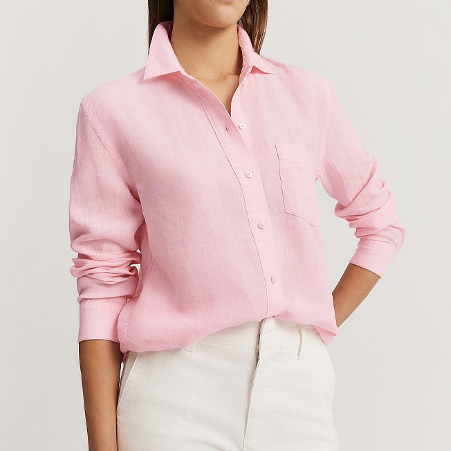 Country Road Ladies Linen LS Shirt