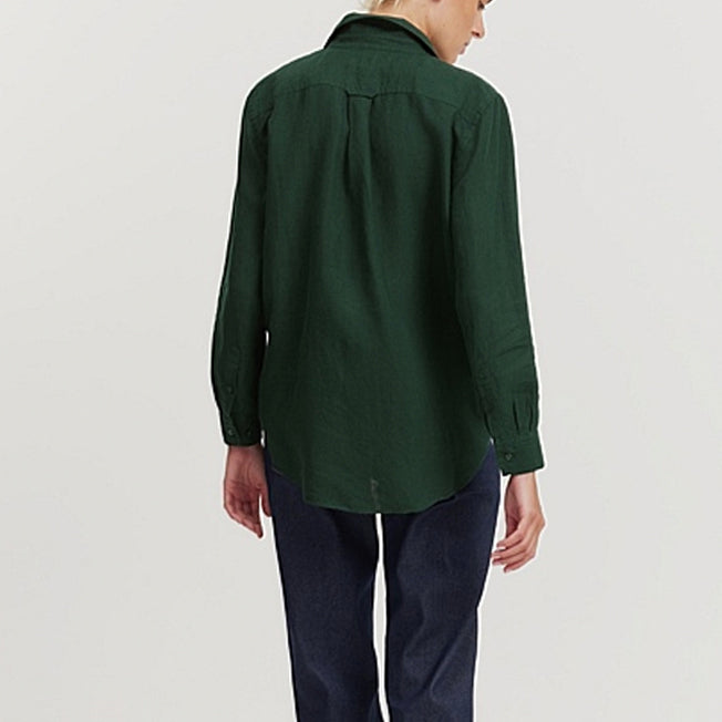 Country Road Ladies Linen LS Shirt