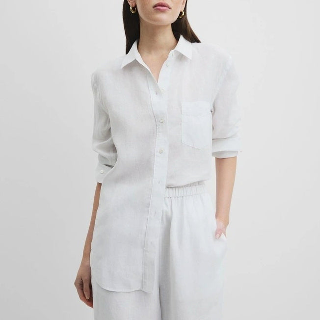 Country Road Ladies Linen LS Shirt