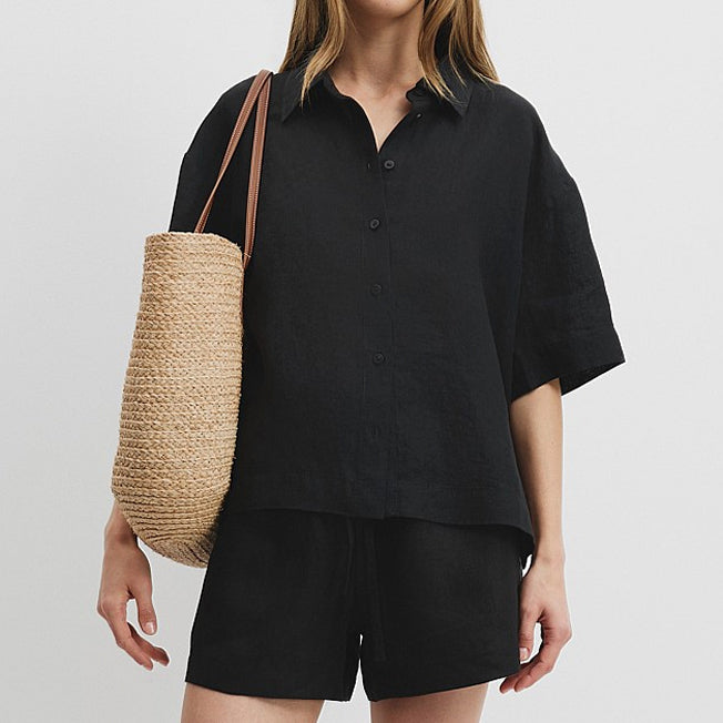 Country Road Ladies Linen SS Shirt