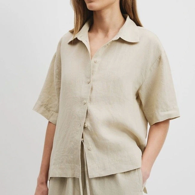 Country Road Ladies Linen SS Shirt