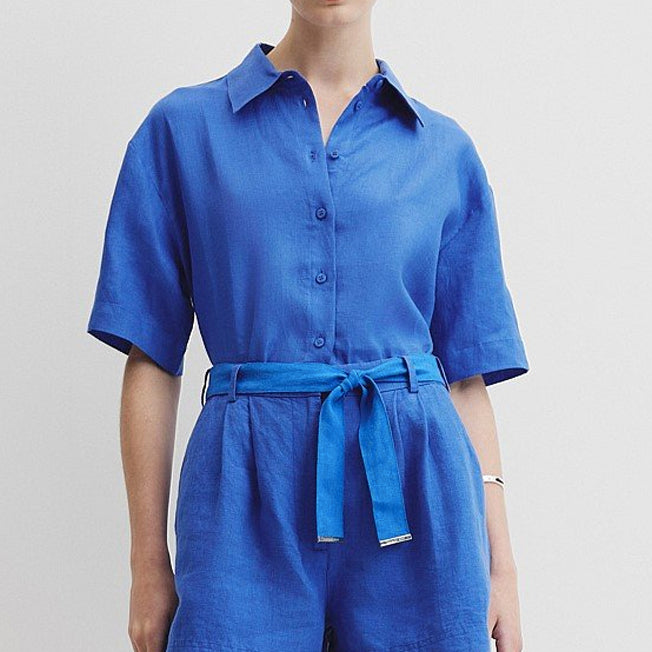 Country Road Ladies Linen SS Shirt