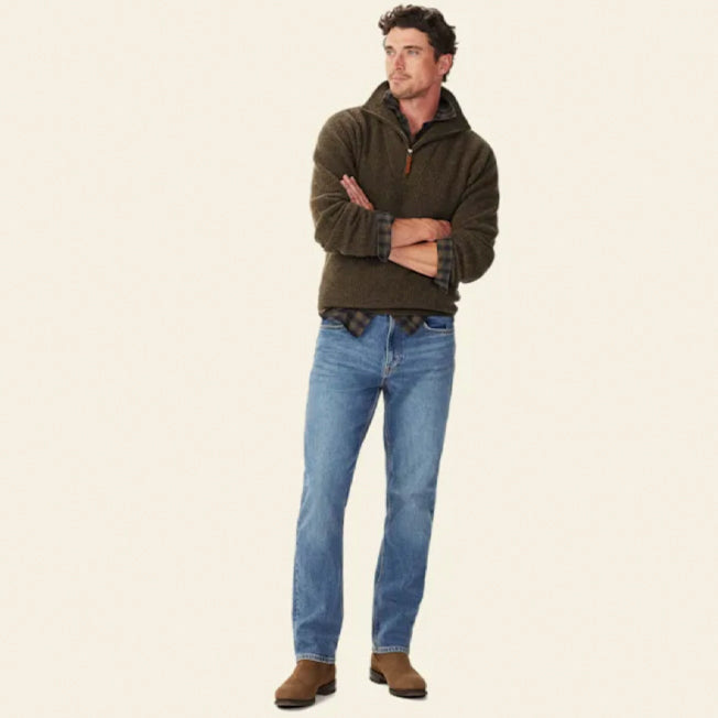 R.M. Williams Linton Lambswool 1/4 Zip Knit