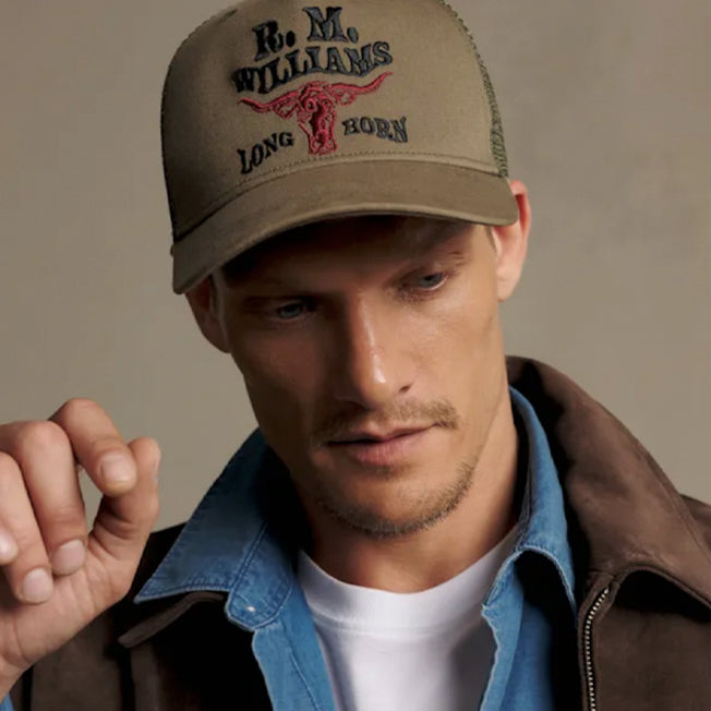 R.M. Williams R.M.W. Longhorn Trucker Cap