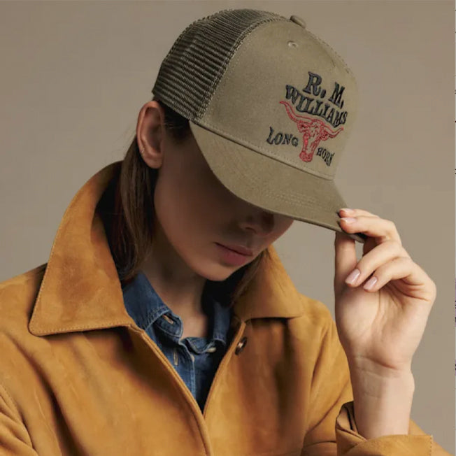 R.M. Williams R.M.W. Longhorn Trucker Cap