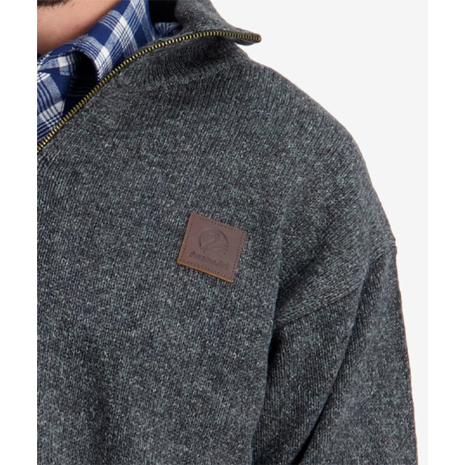 Swanndri Mariner Mens 1/4 Zip Wool Blend Jumper