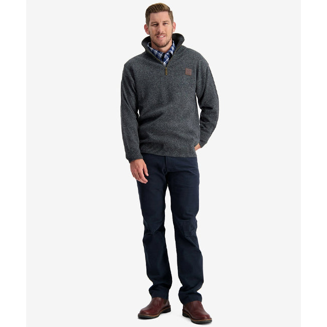 Swanndri Mariner Mens 1/4 Zip Wool Blend Jumper