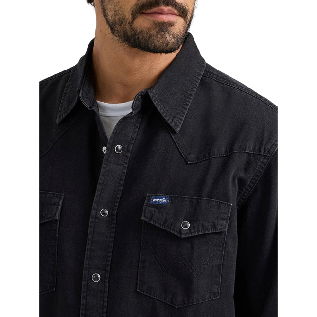 Wrangler Mens Classic Fit Denim Shirt