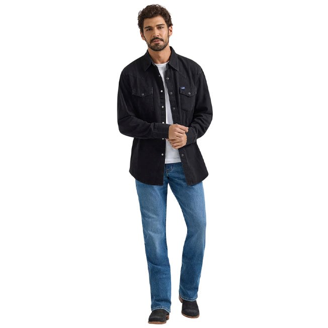 Wrangler Mens Classic Fit Denim Shirt