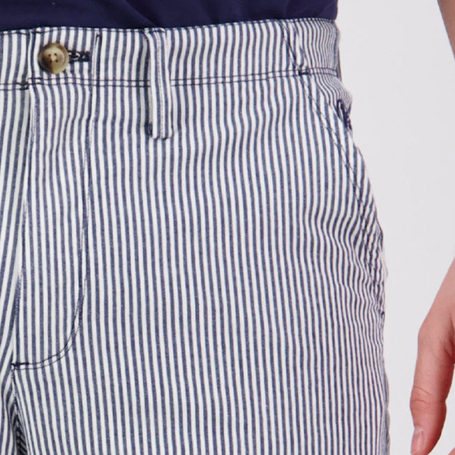 Swanndri Mens Mission Bay Stripe Chino Short