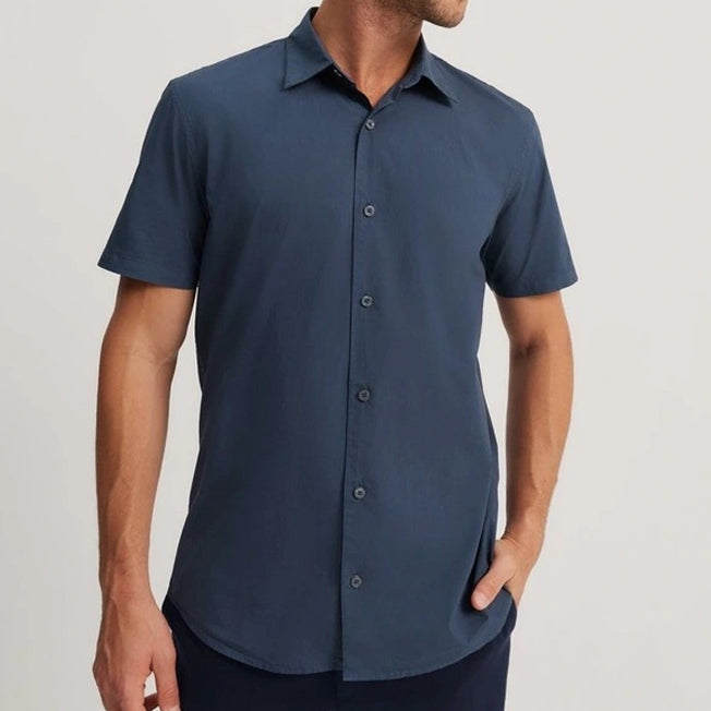 Country Road Mens Reg SS GD Poplin Shirt