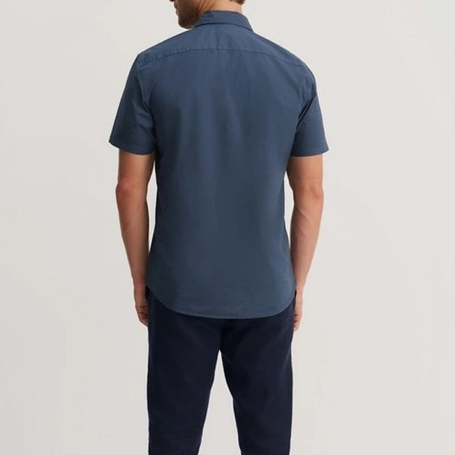 Country Road Mens Reg SS GD Poplin Shirt