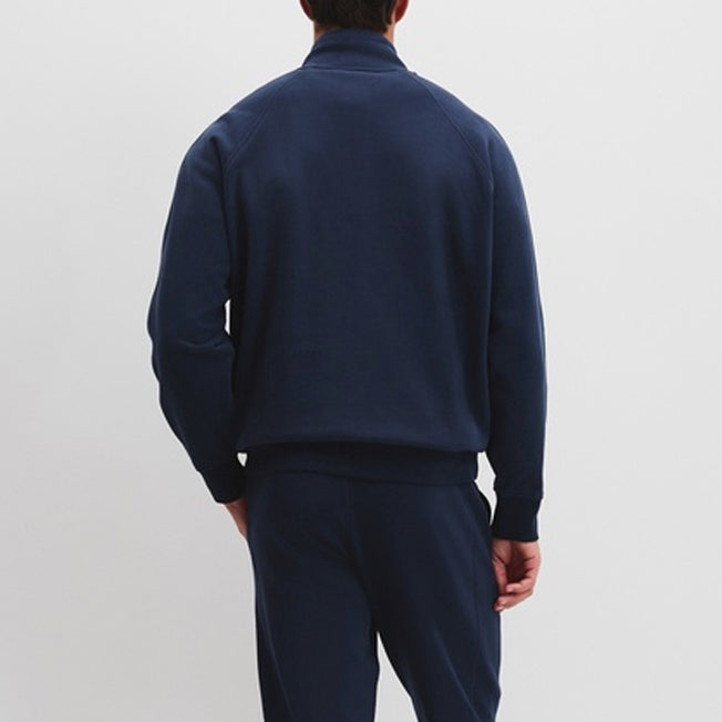 Country Road Mns Aus Cotton Brushed 1/2 Zip Sweat