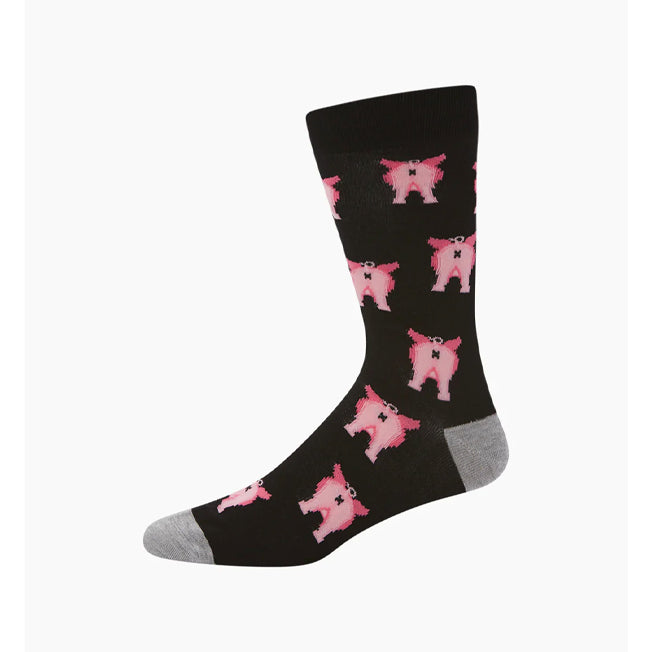 Bamboozld Mens Crazy Pigs Dress Sock