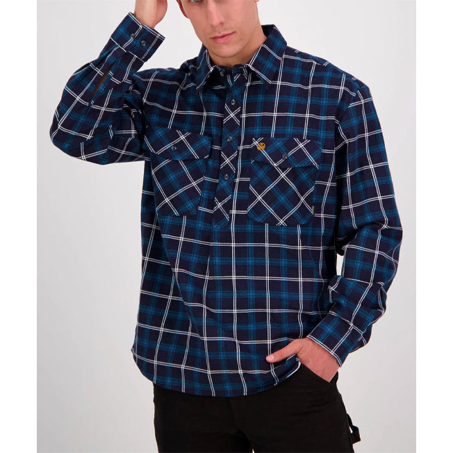 Swanndri Mens Closed Front Egmont Shirt Twin Pack