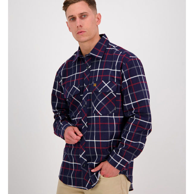 Swanndri Mens Full Button Egmont Shirt Twin Pack