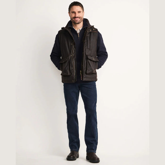 RB Sellars Mens Khancoban Oilskin Vest