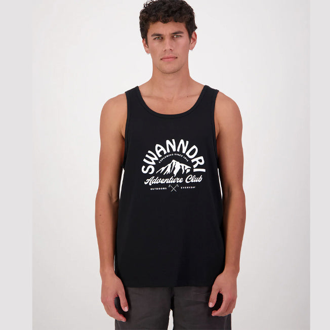Swanndri Mens Mountain Top Printed Singlet