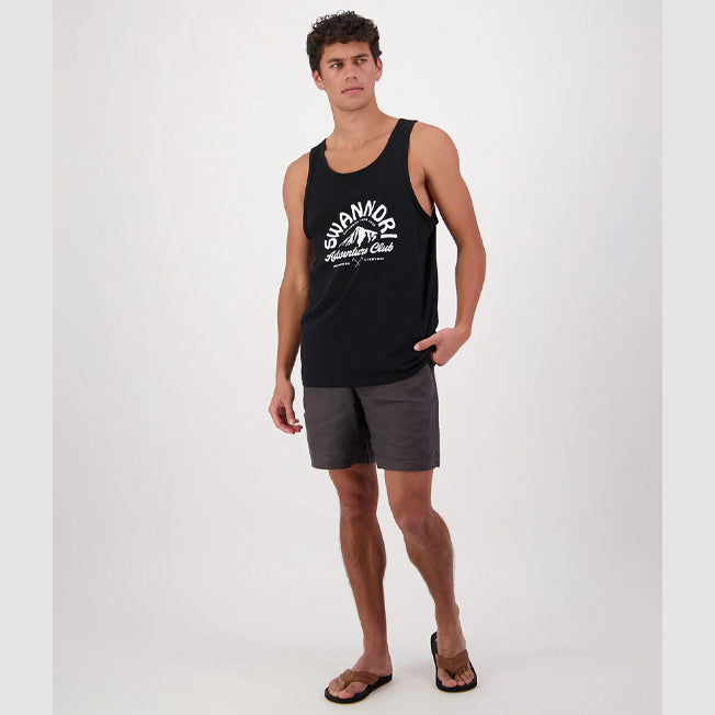 Swanndri Mens Mountain Top Printed Singlet