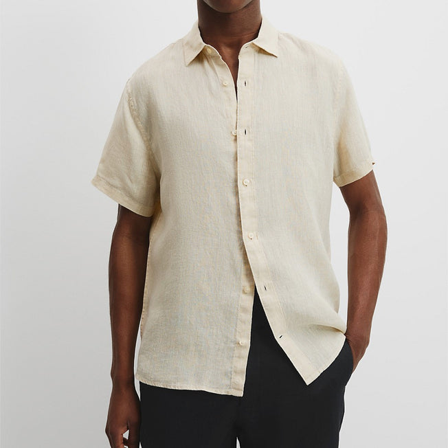 Country Road Mens Reg Fit SS Linen Shirt