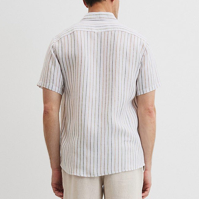 Country Road Mens Reg Fit SS Linen Shirt