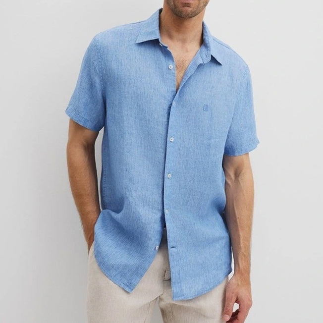 Country Road Mens Reg Fit SS Linen Shirt