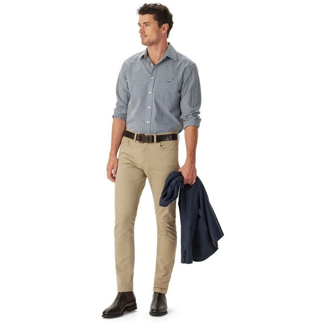 R.M. Williams Mens Mogo Poplin Check Shirt