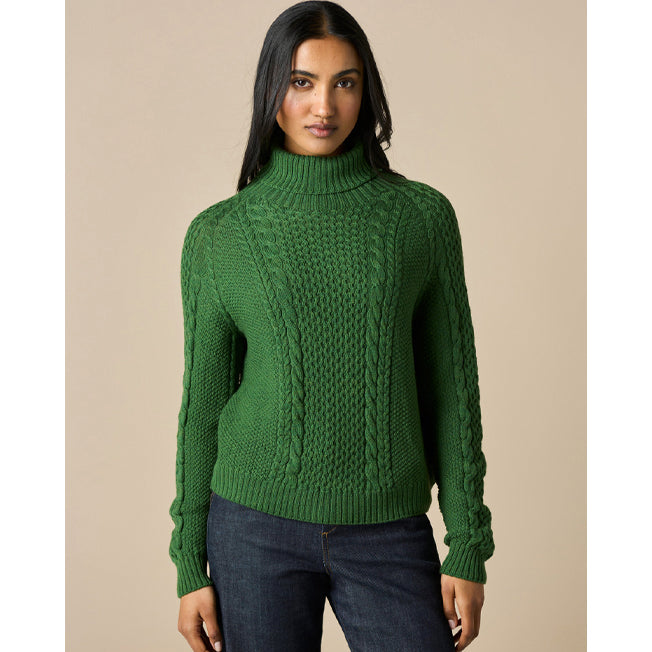 uimi Molly Aran Textured Merino Wool Jumper