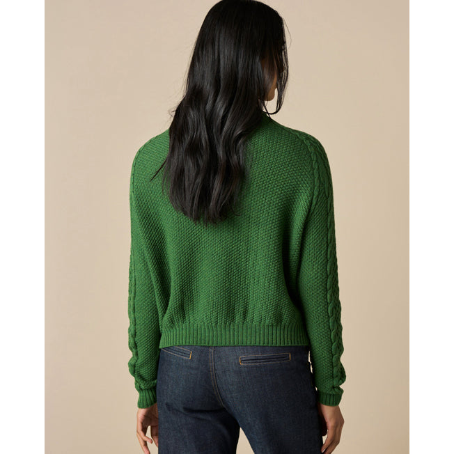 uimi Molly Aran Textured Merino Wool Jumper
